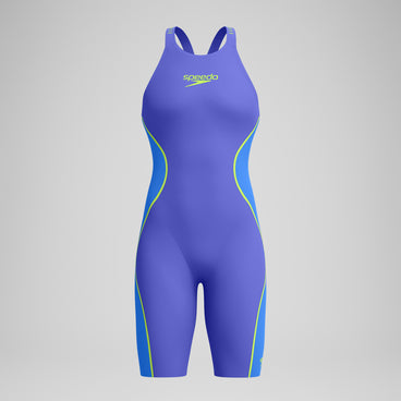 Women's Fastskin LZR Pure Intent 2.0 Openback Kneeskin Blue/Yellow