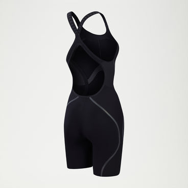 Women's Fastskin LZR Pure Intent 2.0 Openback Kneeskin Black/Iridescent
