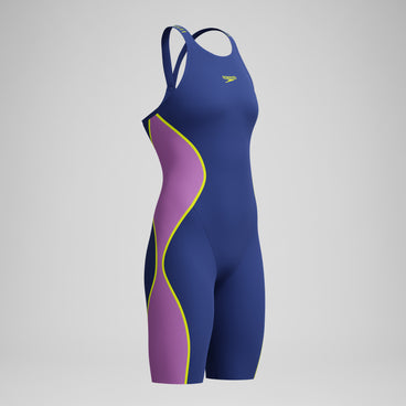 Women's Fastskin LZR Pure Intent 2.0 Closedback Kneeskin Navy/Pink/Yellow