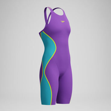 Women's Fastskin LZR Pure Intent 2.0 Closedback Kneeskin Purple/Blue/Yellow