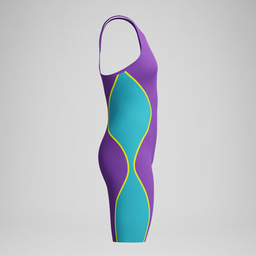 Women's Fastskin LZR Pure Intent 2.0 Closedback Kneeskin Purple/Blue/Yellow