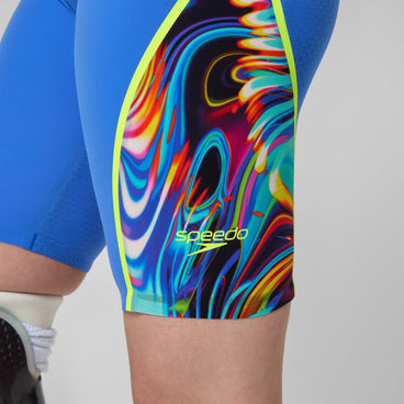 Women's Fastskin LZR Pure Intent 2.0 Closedback Kneeskin Blue/Yellow/Red