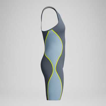 Women's Fastskin LZR Pure Intent 2.0 Closedback Kneeskin Grey/Blue