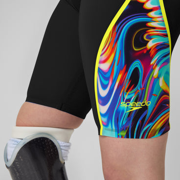 Women's Fastskin LZR Pure Intent 2.0 Closedback Kneeskin Black/Yellow
