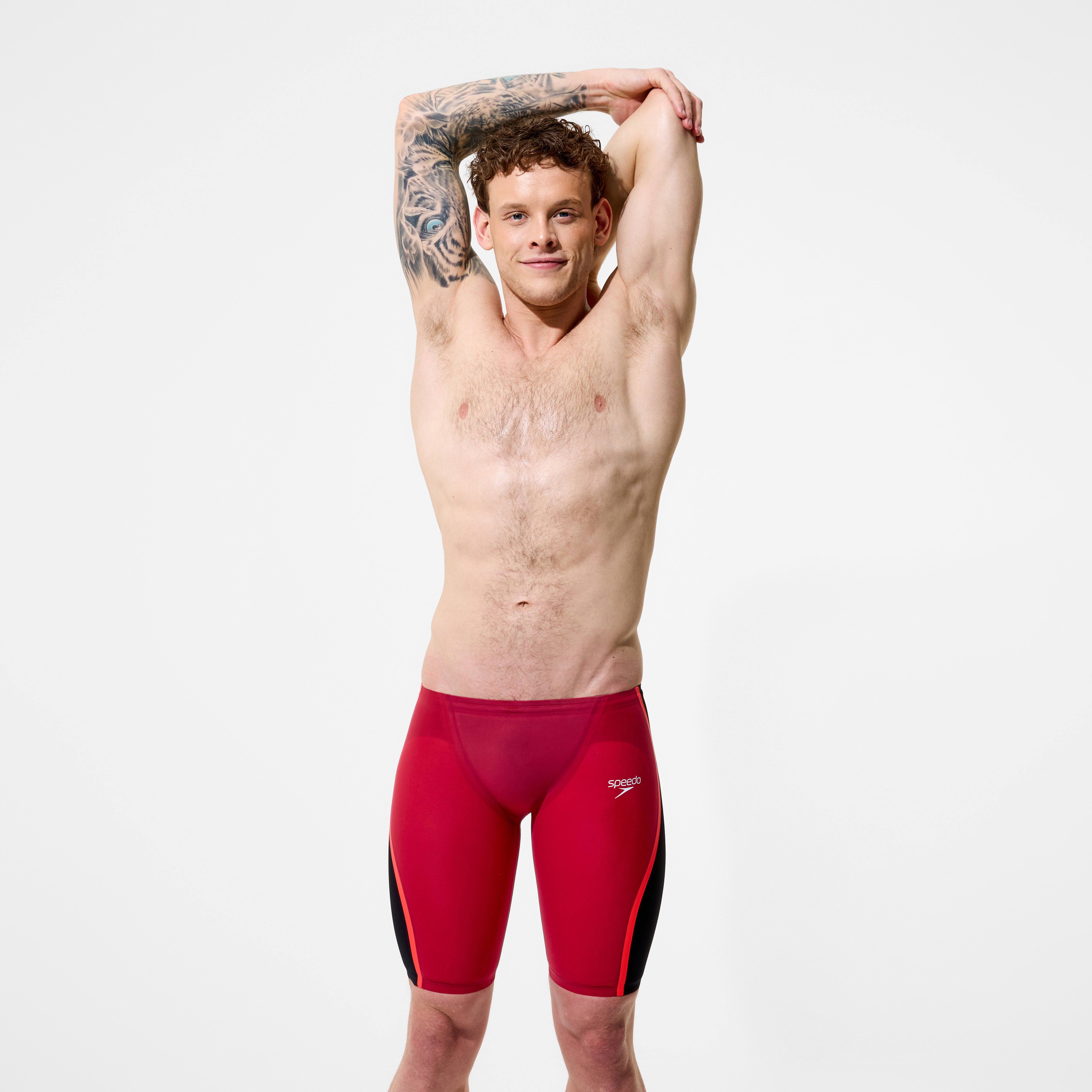 Men's Fastskin LZR Pure Intent 2.0 Jammer Red/Black | Speedo