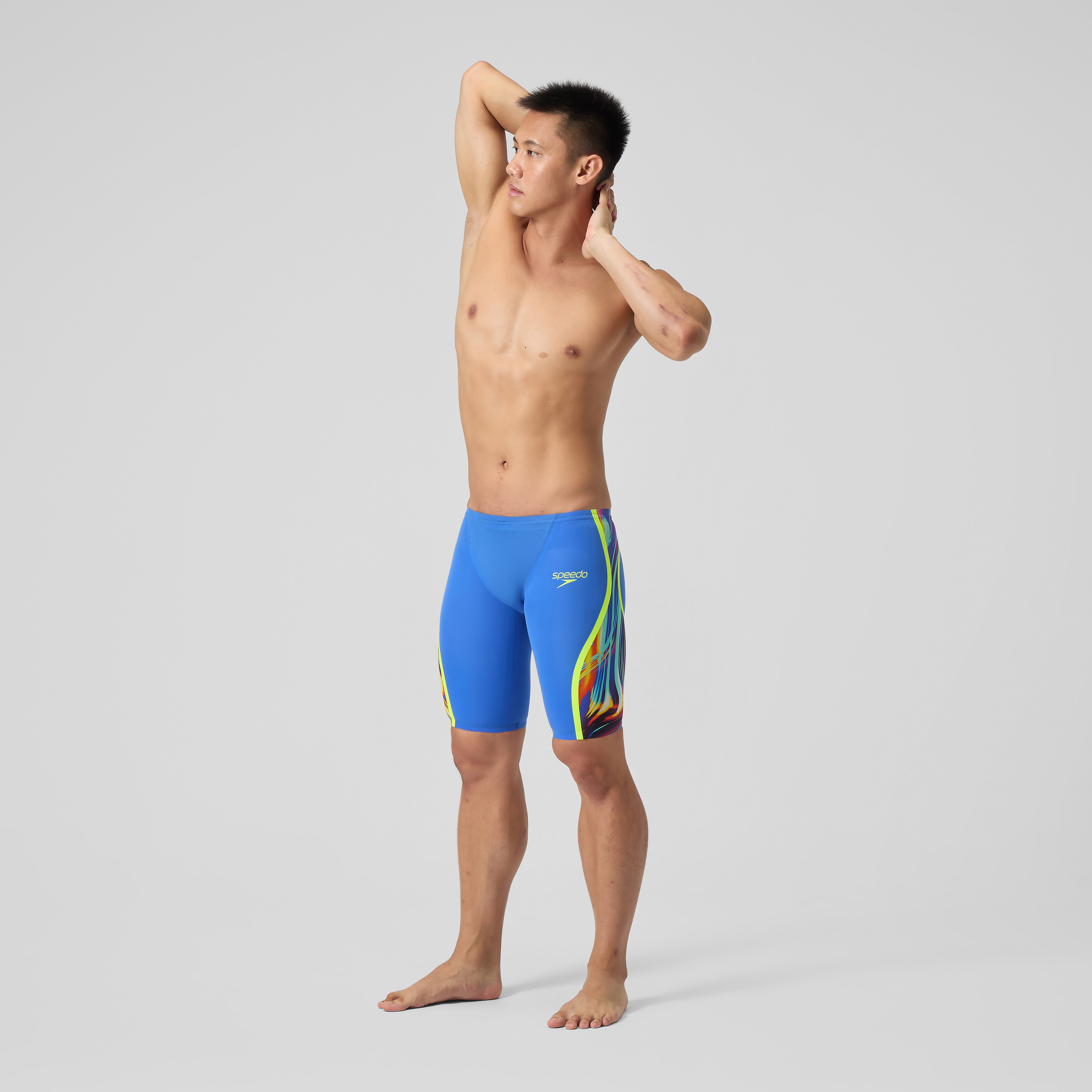 Men's Fastskin LZR Pure Intent 2.0 Jammer Blue/Yellow/Red | Speedo