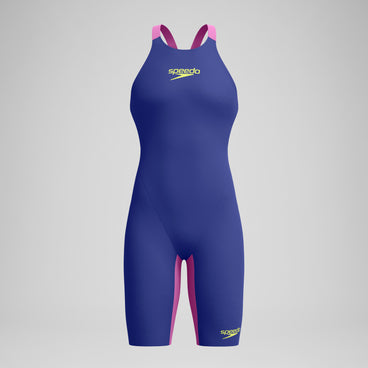 Women's Fastskin LZR Pure Valor 2.0 Openback Kneeskin Navy/Purple