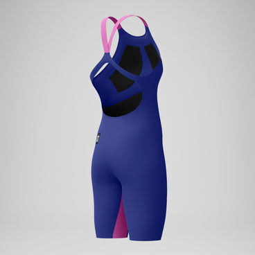 Women's Fastskin LZR Pure Valor 2.0 Openback Kneeskin Navy/Purple