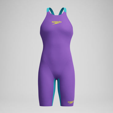 Women's Fastskin LZR Pure Valor 2.0 Openback Kneeskin Purple/Blue