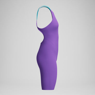 Women's Fastskin LZR Pure Valor 2.0 Openback Kneeskin Purple/Blue