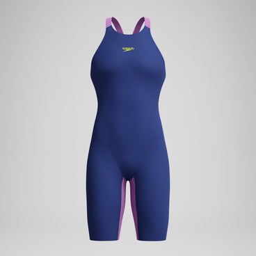 Women's Fastskin LZR Pure Valor 2.0 Openback Kneeskin Blue/Pink