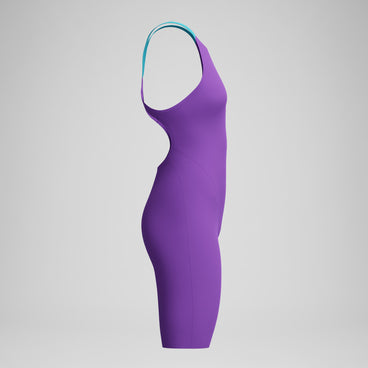 Women's Fastskin LZR Pure Valor 2.0 Openback Kneeskin Purple/Blue