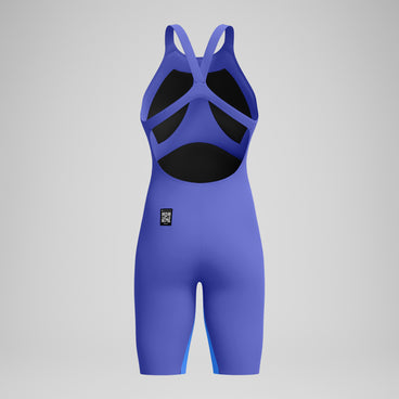 Women's Fastskin LZR Pure Valor 2.0 Openback Kneeskin Blue/Purple