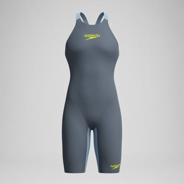Women's Fastskin LZR Pure Valor 2.0 Openback Kneeskin Grey/Blue