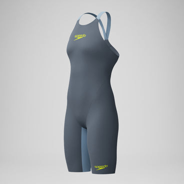 Women's Fastskin LZR Pure Valor 2.0 Openback Kneeskin Grey/Blue
