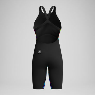 Women's Fastskin LZR Pure Valor 2.0 Openback Kneeskin Black/Red