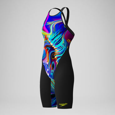 Women's Fastskin LZR Pure Valor 2.0 Openback Kneeskin Black/Red