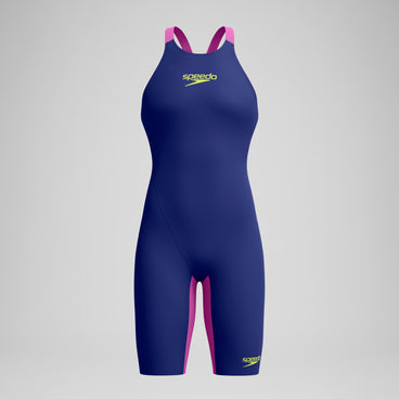 Women's Fastskin LZR Pure Valor 2.0 Closedback Kneeskin Navy/Pink