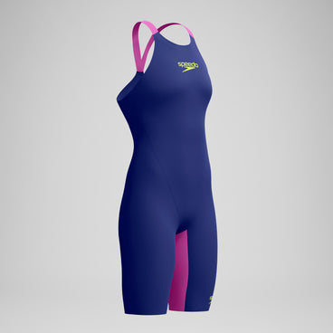 Women's Fastskin LZR Pure Valor 2.0 Closedback Kneeskin Navy/Pink