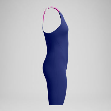 Women's Fastskin LZR Pure Valor 2.0 Closedback Kneeskin Navy/Pink