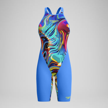Women's Fastskin LZR Pure Valor 2.0 Closedback Kneeskin Blue/Pink