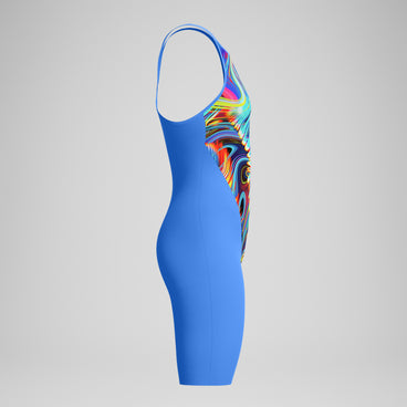 Women's Fastskin LZR Pure Valor 2.0 Closedback Kneeskin Blue/Pink