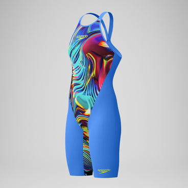 Women's Fastskin LZR Pure Valor 2.0 Closedback Kneeskin Blue/Pink