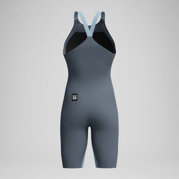Women's Fastskin LZR Pure Valor 2.0 Closedback Kneeskin Grey/Blue