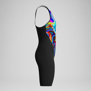 Women's Fastskin LZR Pure Valor 2.0 Closedback Kneeskin Black/Red