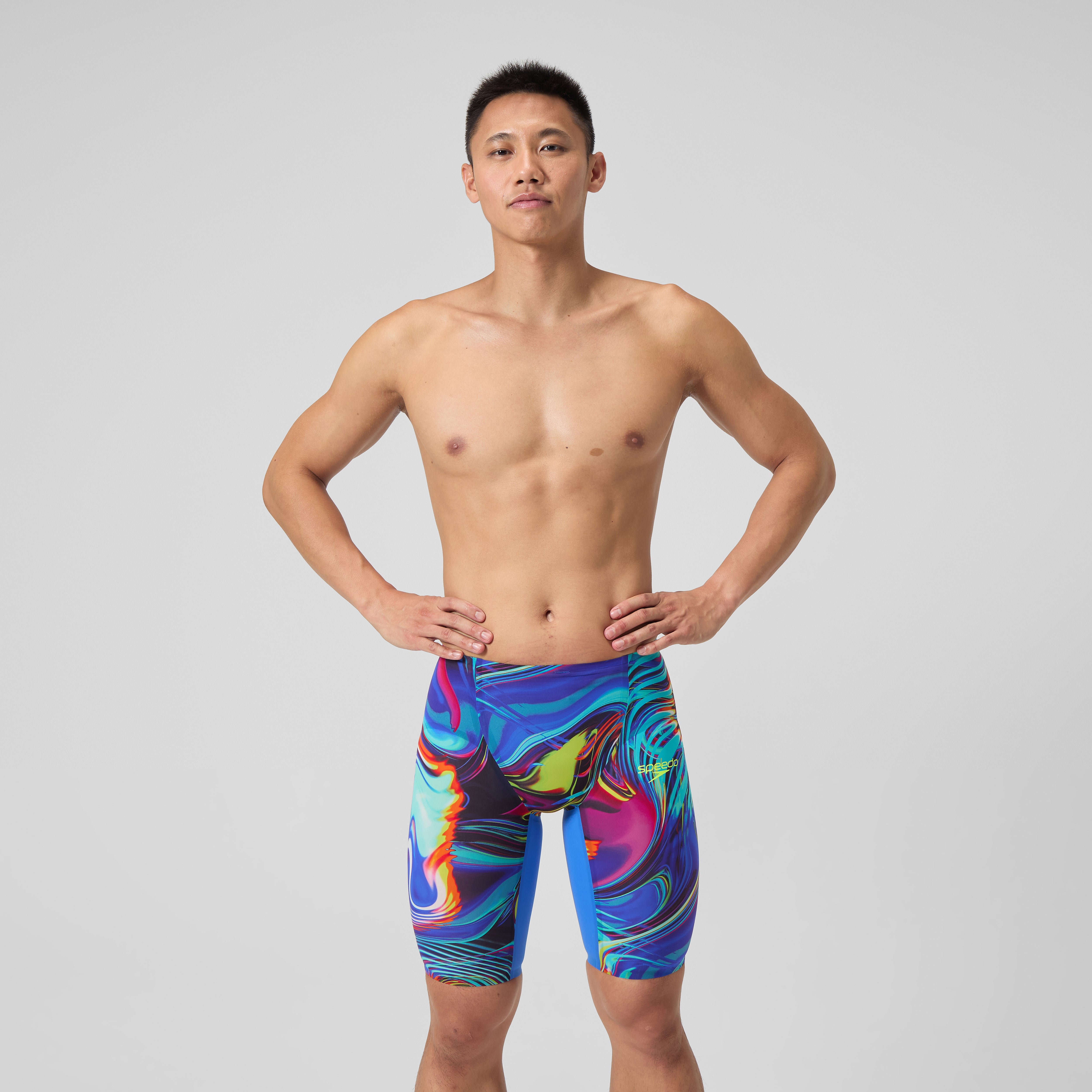 Men's Fastskin LZR Pure Valor 2.0 High Waist Jammer Blue/Pink | Speedo