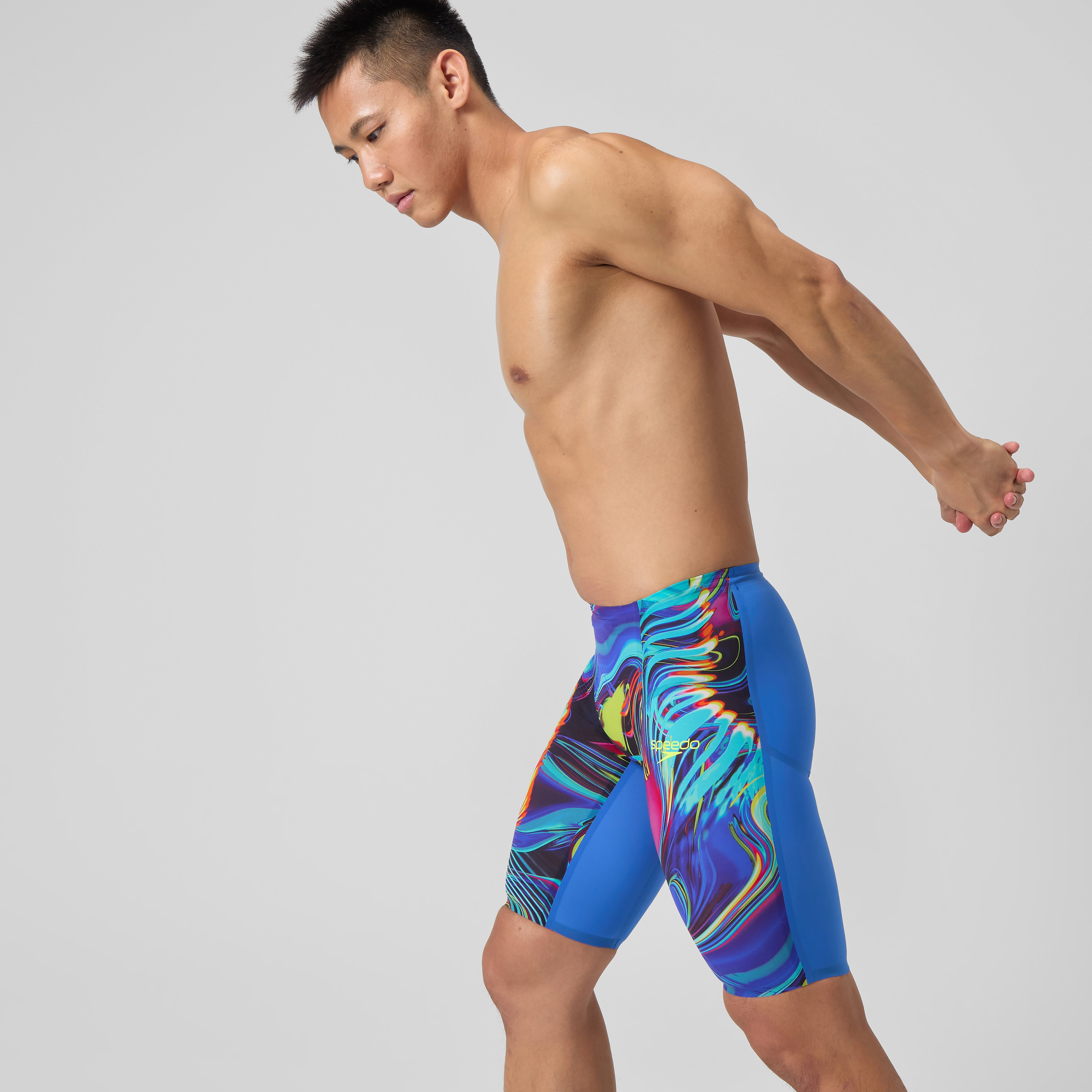 Men's Fastskin LZR Pure Valor 2.0 High Waist Jammer Blue/Pink | Speedo