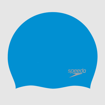 Unisex Silicone Cap Blue/Silver