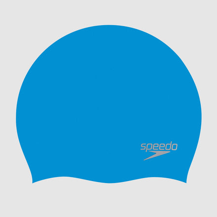 Unisex Silicone Cap Blue/Silver