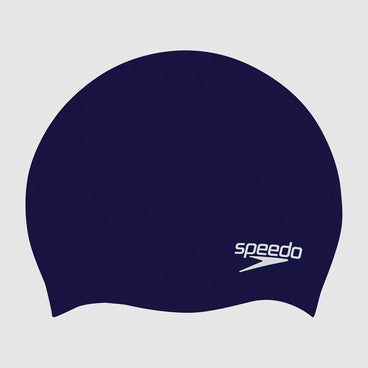 Junior Plain Moulded Silicone Cap Navy