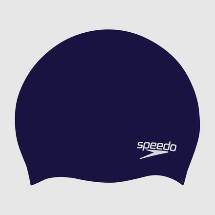 Junior Plain Moulded Silicone Cap Navy