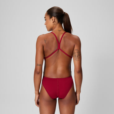 Women's Edge Splice One Back One Piece Black/Red