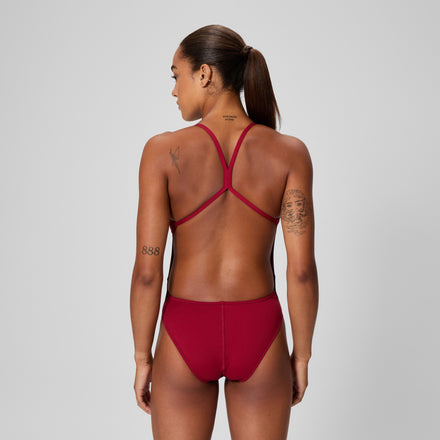 Women's Edge Splice One Back One Piece Black/Red