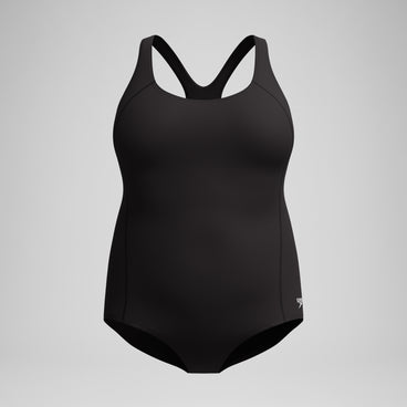 Women's Conservative Ultraback Plus One Piece Black