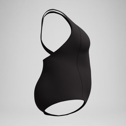 Women's Conservative Ultraback Plus One Piece Black