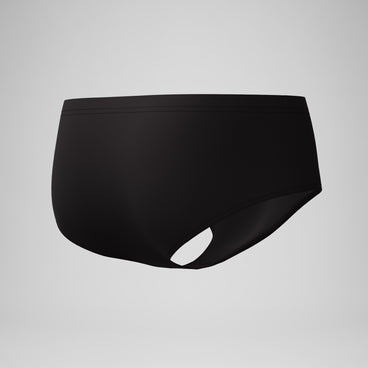 Men's Solid Dive Swim Bottom Black
