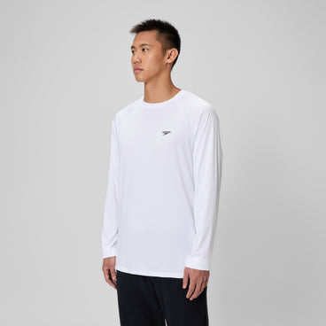 Men's Easy Long Sleeve Rashguard White