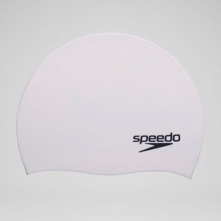 Adult Elastomeric Solid Silicone Cap White