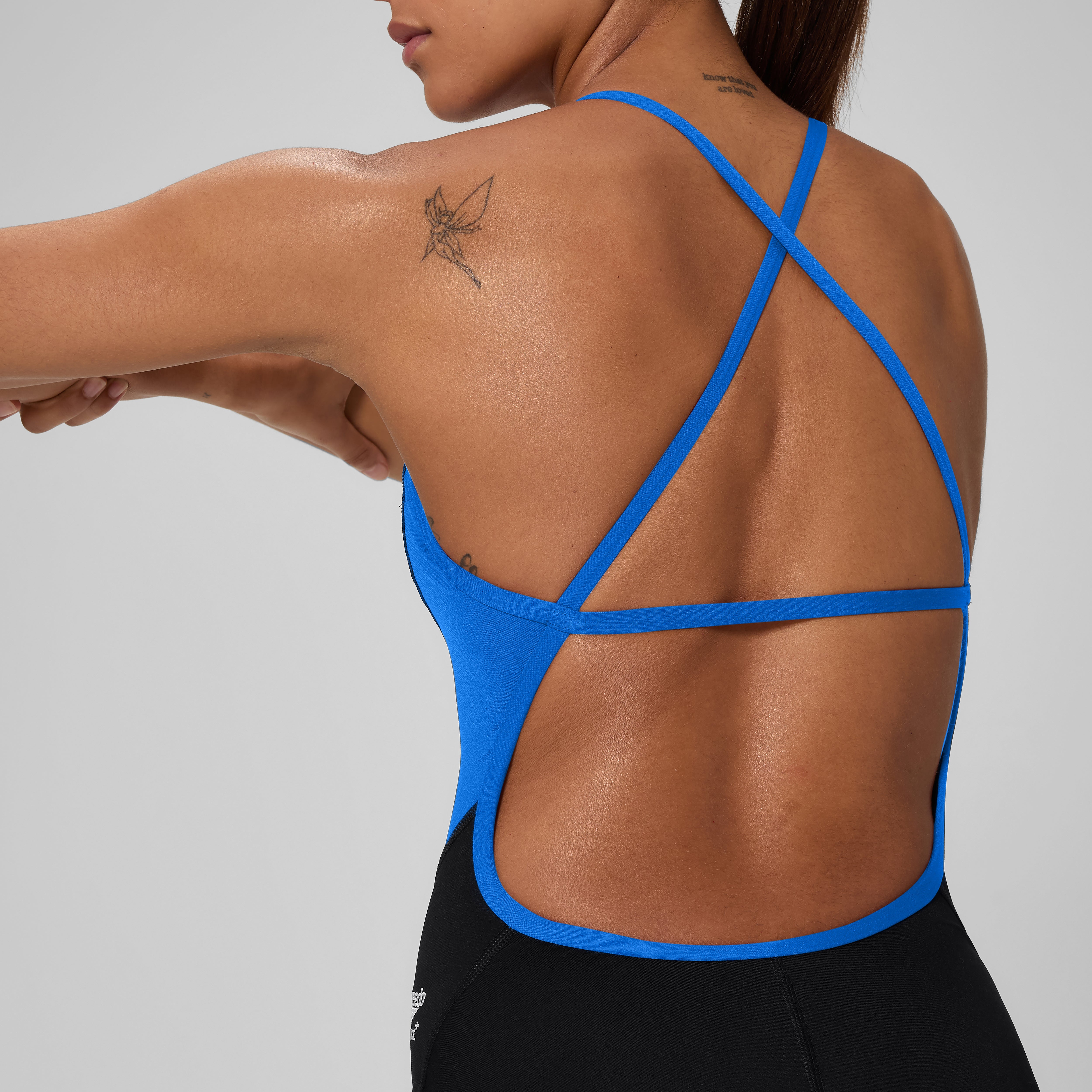 Women's Spark Splice Crossback One Piece Black | Speedo