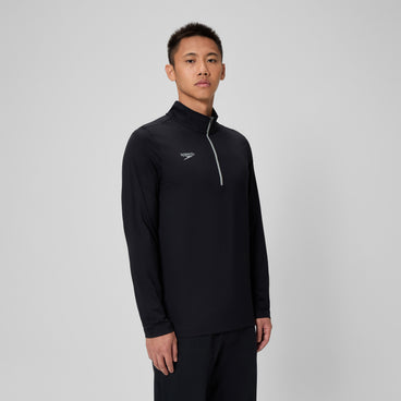 Adult Unisex Long Sleeve 1/4 Zip Team Black