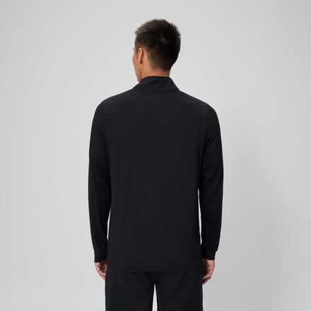 Adult Unisex Long Sleeve 1/4 Zip Team Black