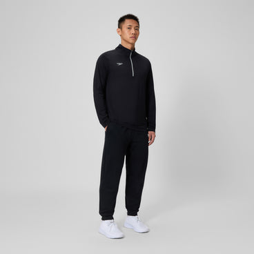 Adult Unisex Long Sleeve 1/4 Zip Team Black