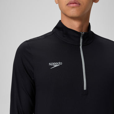 Adult Unisex Long Sleeve 1/4 Zip Team Black
