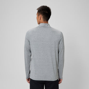 Adult Unisex Long Sleeve 1/4 Zip Medium Heather Grey