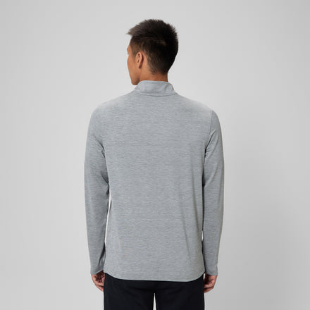 Adult Unisex Long Sleeve 1/4 Zip Medium Heather Grey