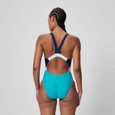 Women's Quantum Fusion Splice One Piece Blue/Navy